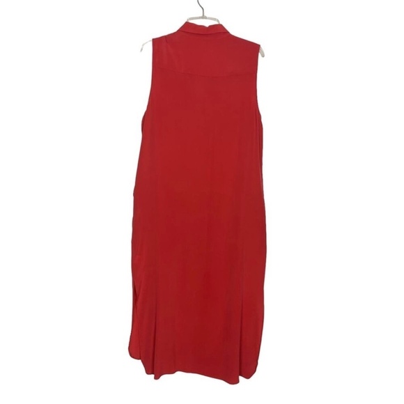 Equipment Silk Button Down Sleeveless Maxi Dress Size Large Party Cocktail - Picture 9 of 14